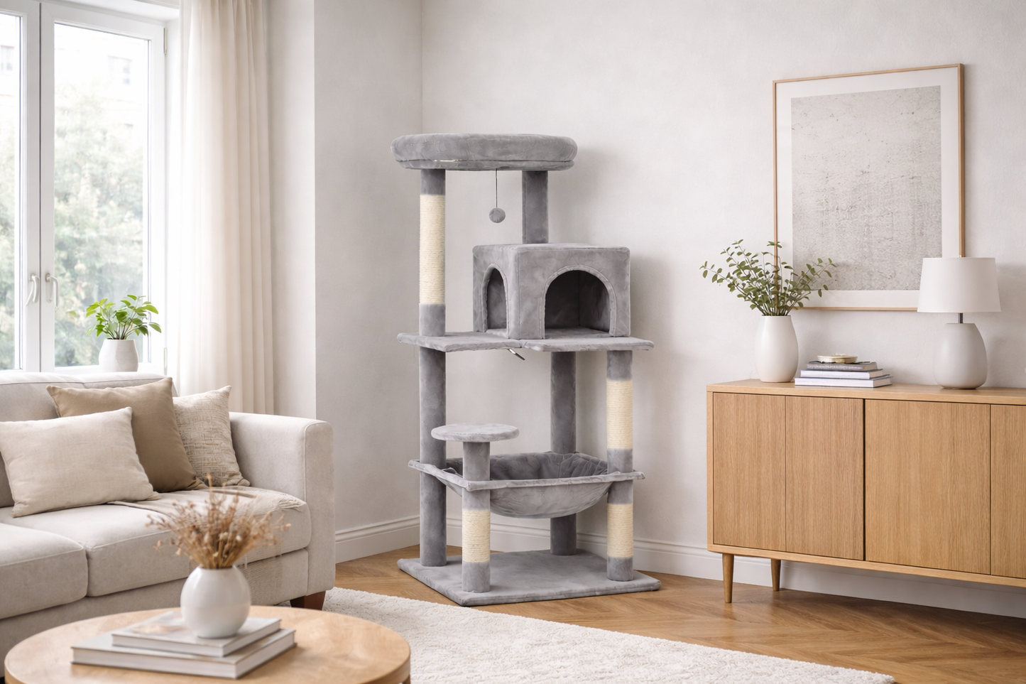 Arbre à chat en bois ALTO