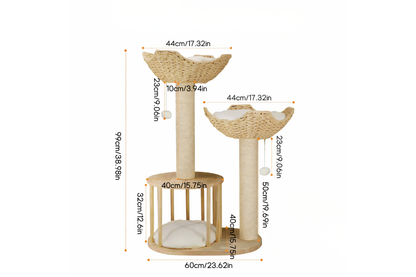 Arbre à chat en bois CÉLESTE