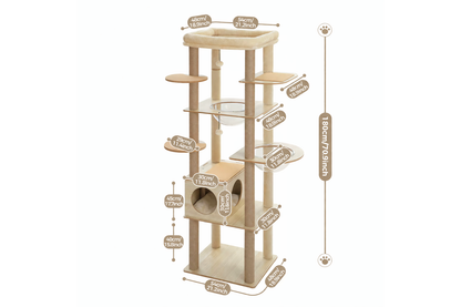 Arbre à chat en bois ESSENCE
